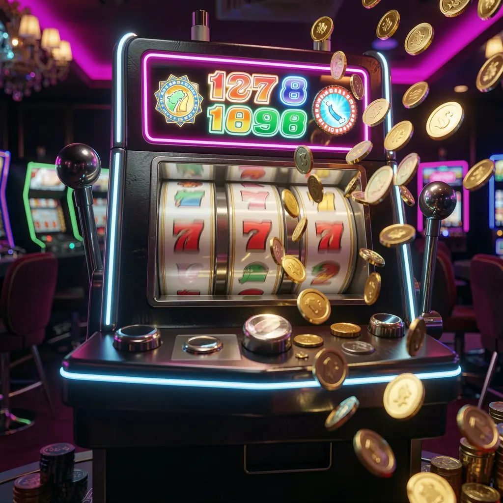 Modern JDBJILI slot machine with bright spinning reels and scattered gold coins symbolizing big wins in an immersive casino setting for players in the Philippines